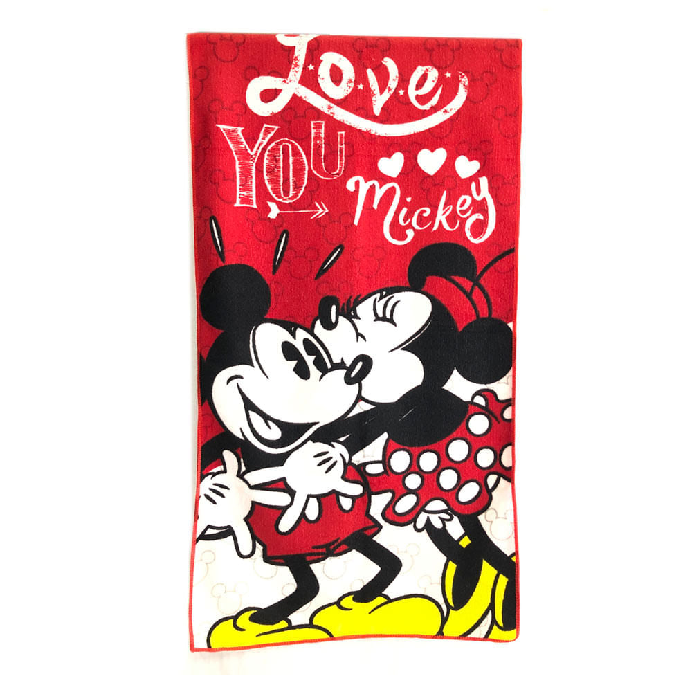 Toalla de Baño Disney Mickey y Minnie Infantil 20" x 40" - Único