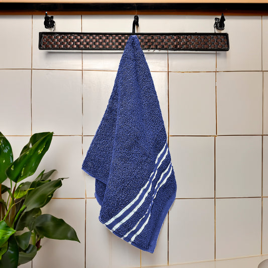 Toalla De Mano Cannon Dallas 16” X 28” Navy/Blanco