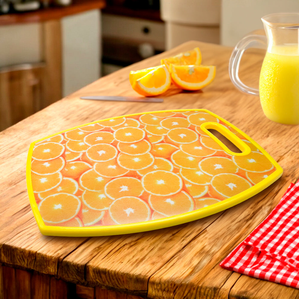 Tabla de Picar Plástica Kole 15"x 12" Con Diseño de Limón