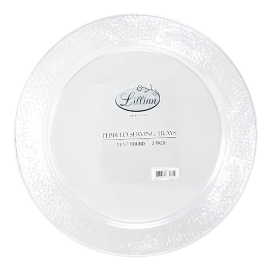 Bandejas Desechables Lillian 13.5" Cuadrada de 2 Piezas