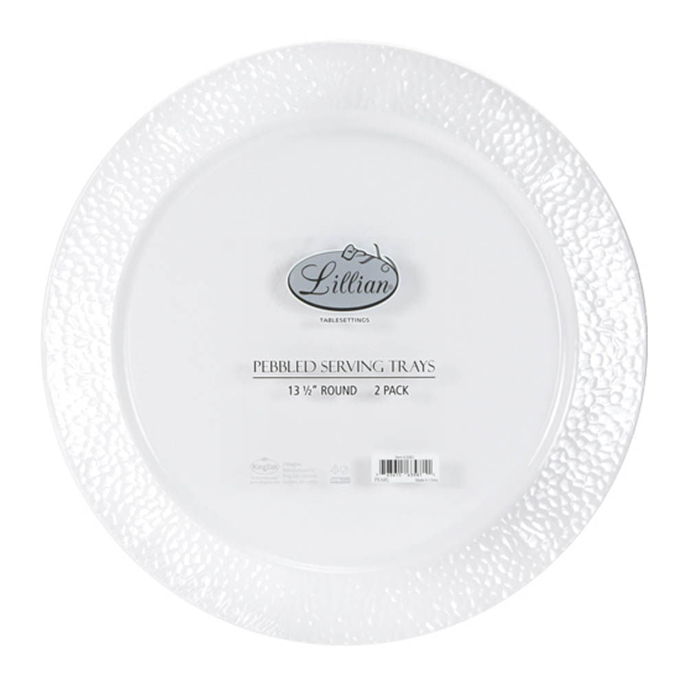 Bandeja Desechable Lillian Plástico de 2 Piezas