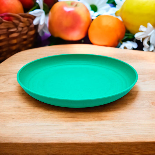 Plato Llano Plastico 26 California 8" Verde