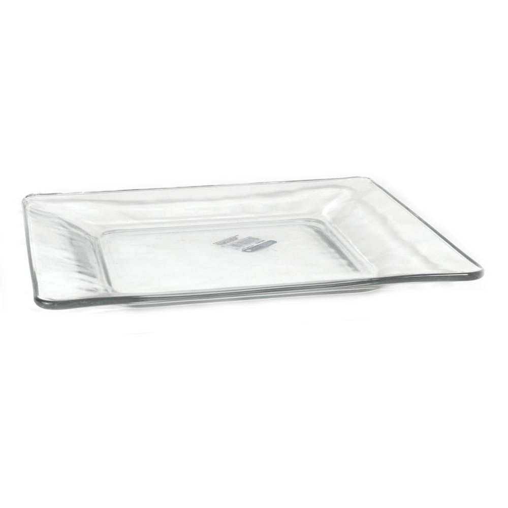 Plato Libbey De Vidrio Cuadrado