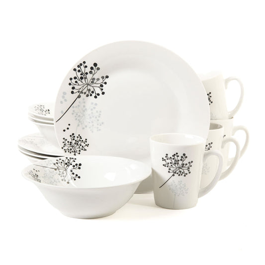 Juego de Vajilla Gibson Netherwood de Cerámica 12 Piezas