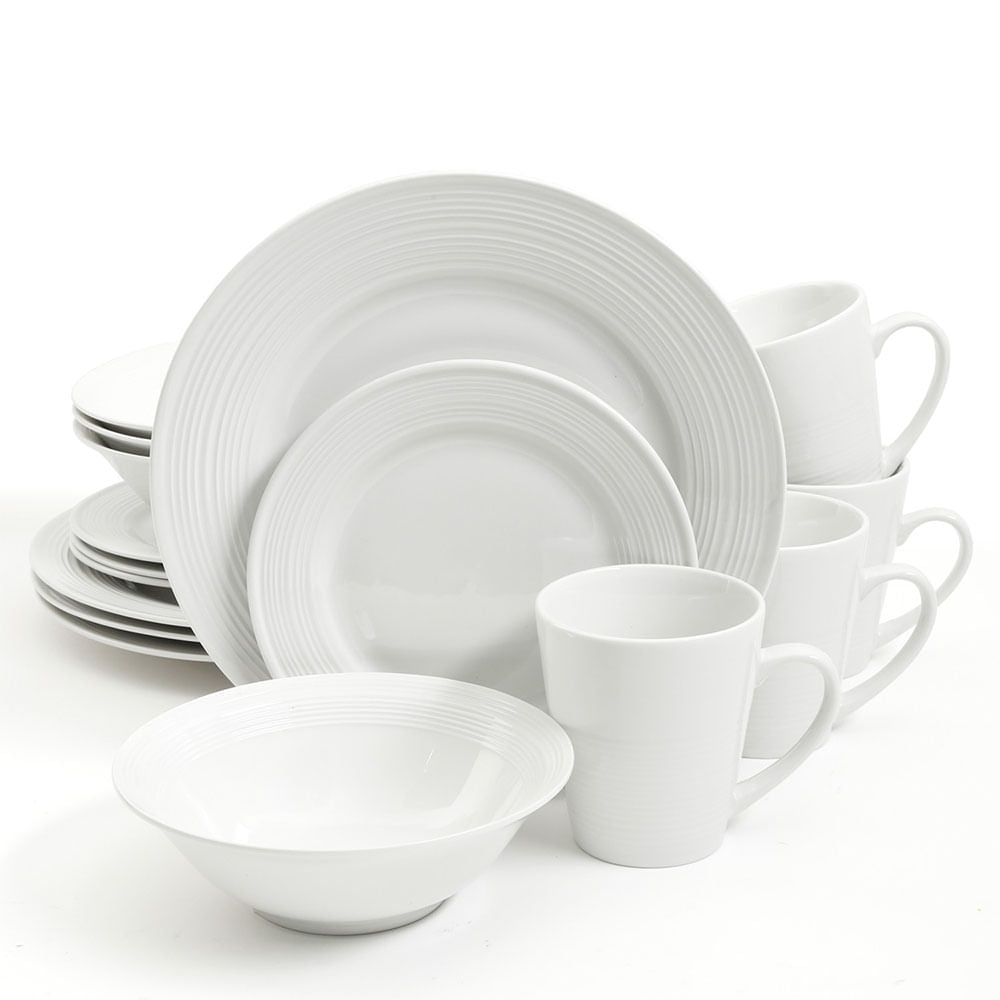 Vajilla Gibson Home Embossed Buffer 16 Piezas