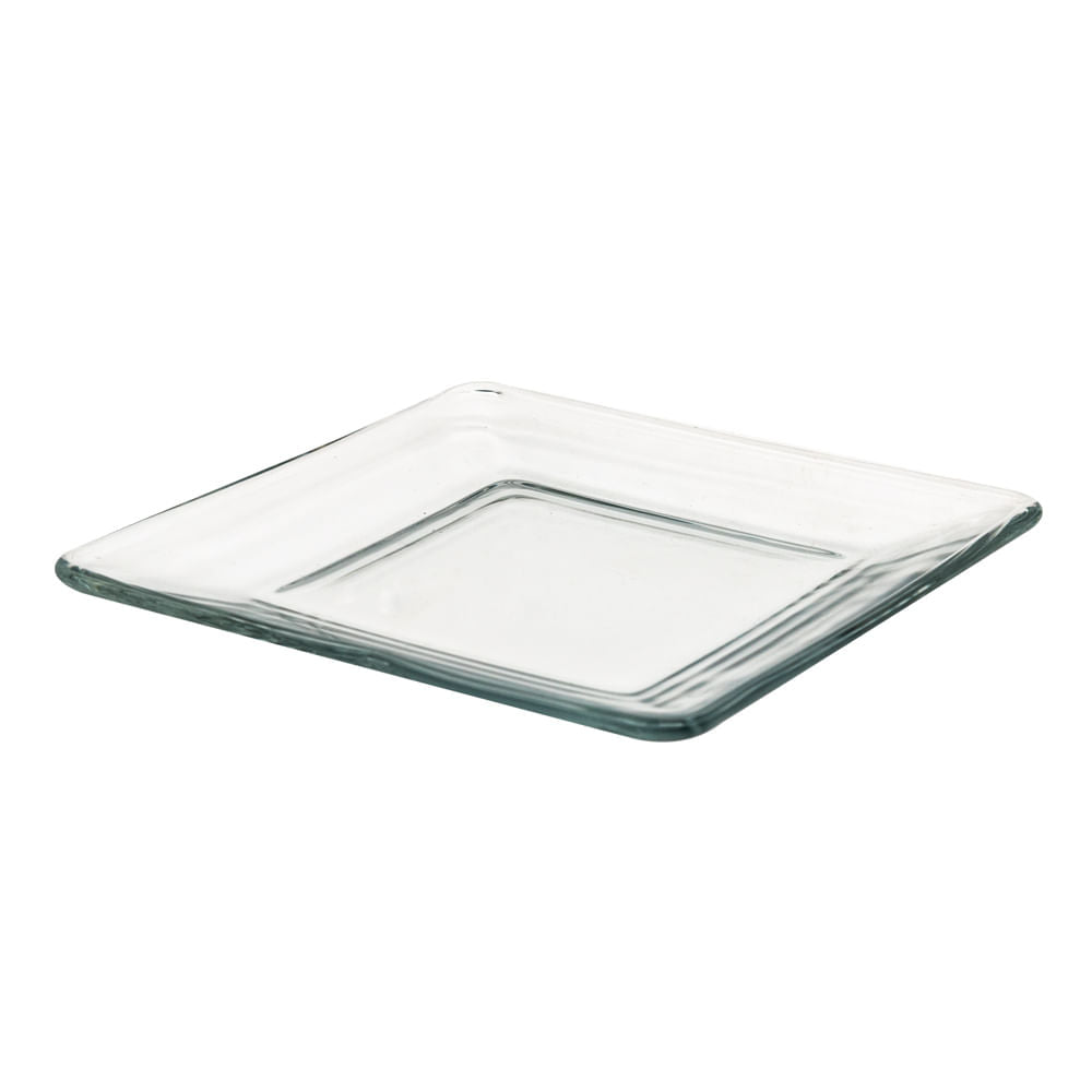Plato Cuadrado de Vidrio Cristar 15.2 X 15.2 cm