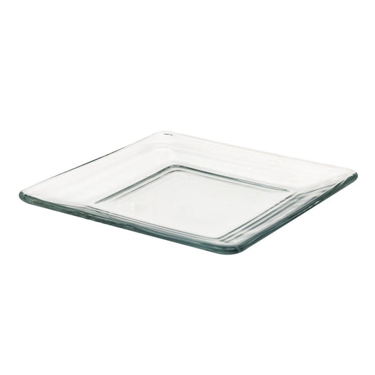 Plato Cuadrado de Vidrio Cristar 15.2 X 15.2 cm