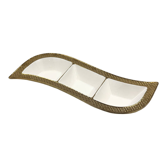 Bowl Para Dip Home Elegance de 3 Divisiones