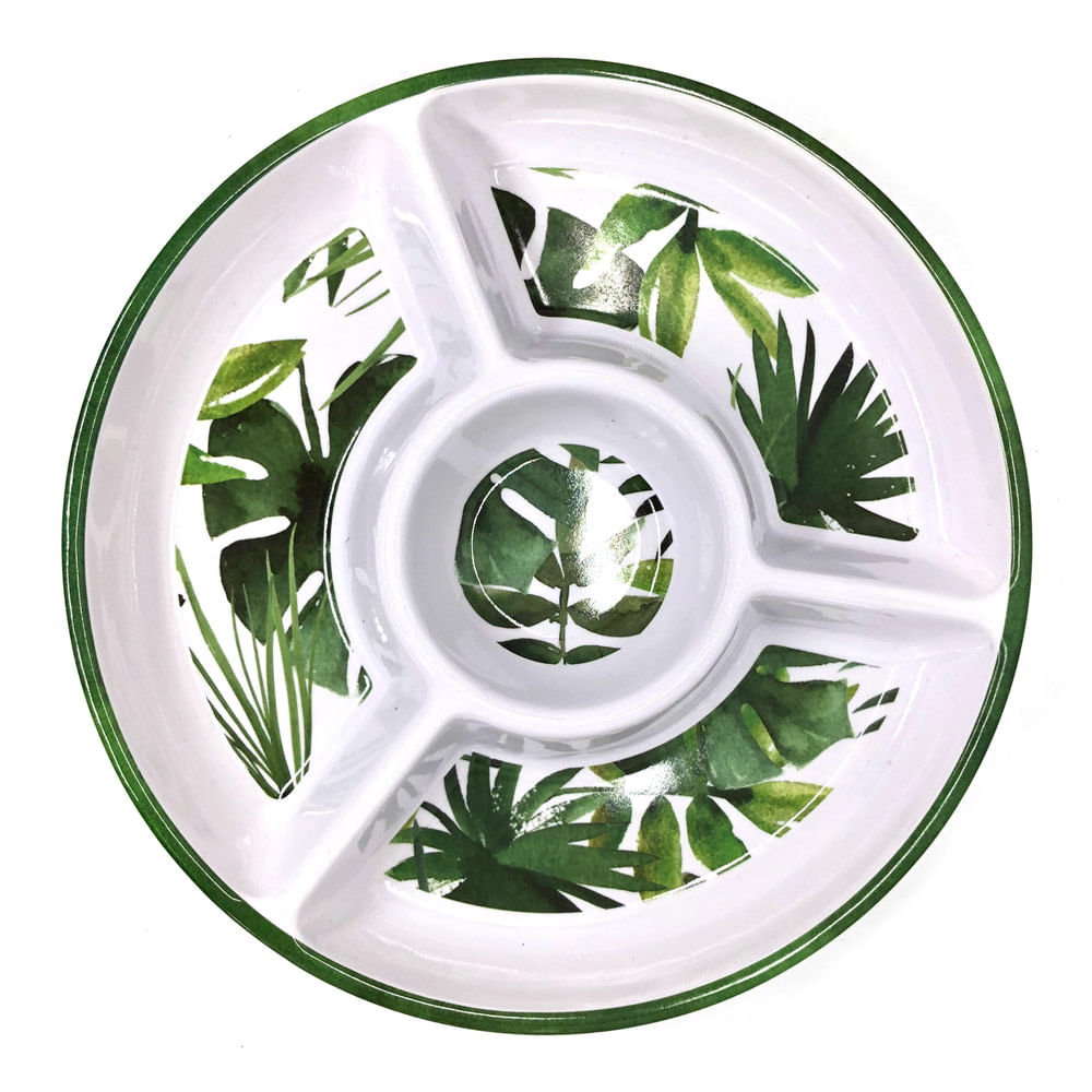 Bandeja Para Dip Con Divisiones 34 cm