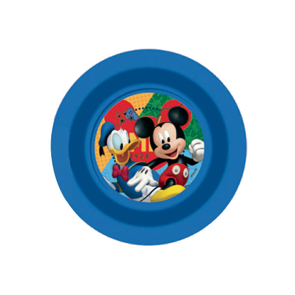 Plato Hondo Plástico Mickey