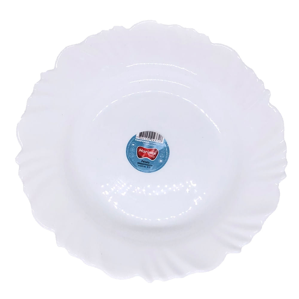 Plato de Vidrio Marinex Pétala 23.5 cm