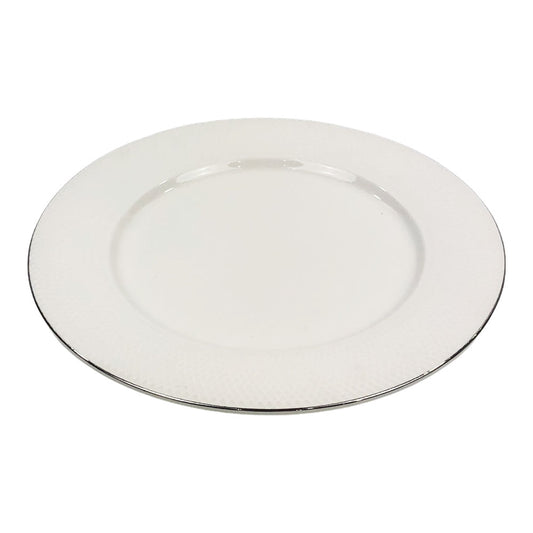Plato Llano Soho de Ceramica 8.5" - Blanco