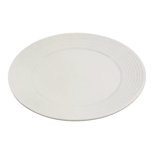 Plato Llano Soho de Ceramica 10.5" - Blanco