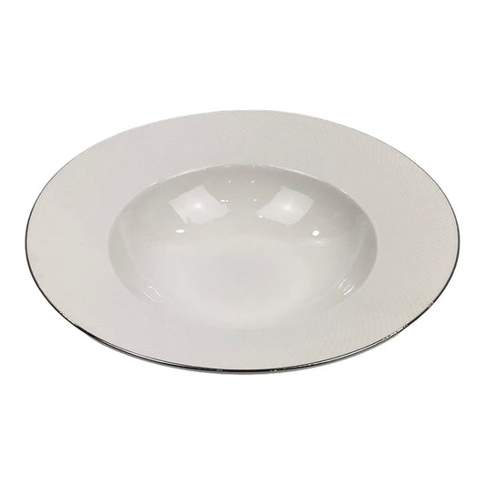 Plato Hondo Soho de Cerámica 8.7" - Blanco