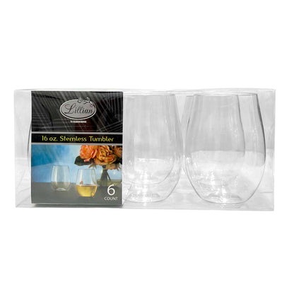 Vasos de Acrílico / Lillian / 16 oz / 6 Piezas