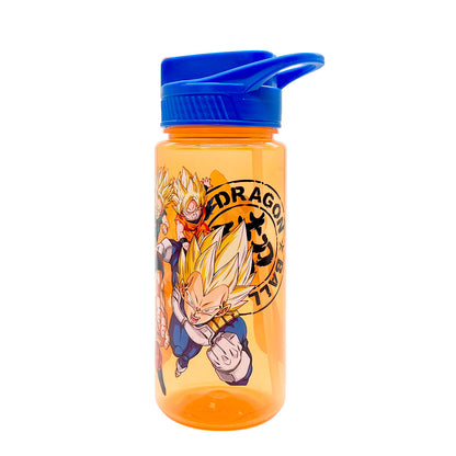 Botella Plástica Dragon Ball de 500Ml / Infantil / Con Carrizo