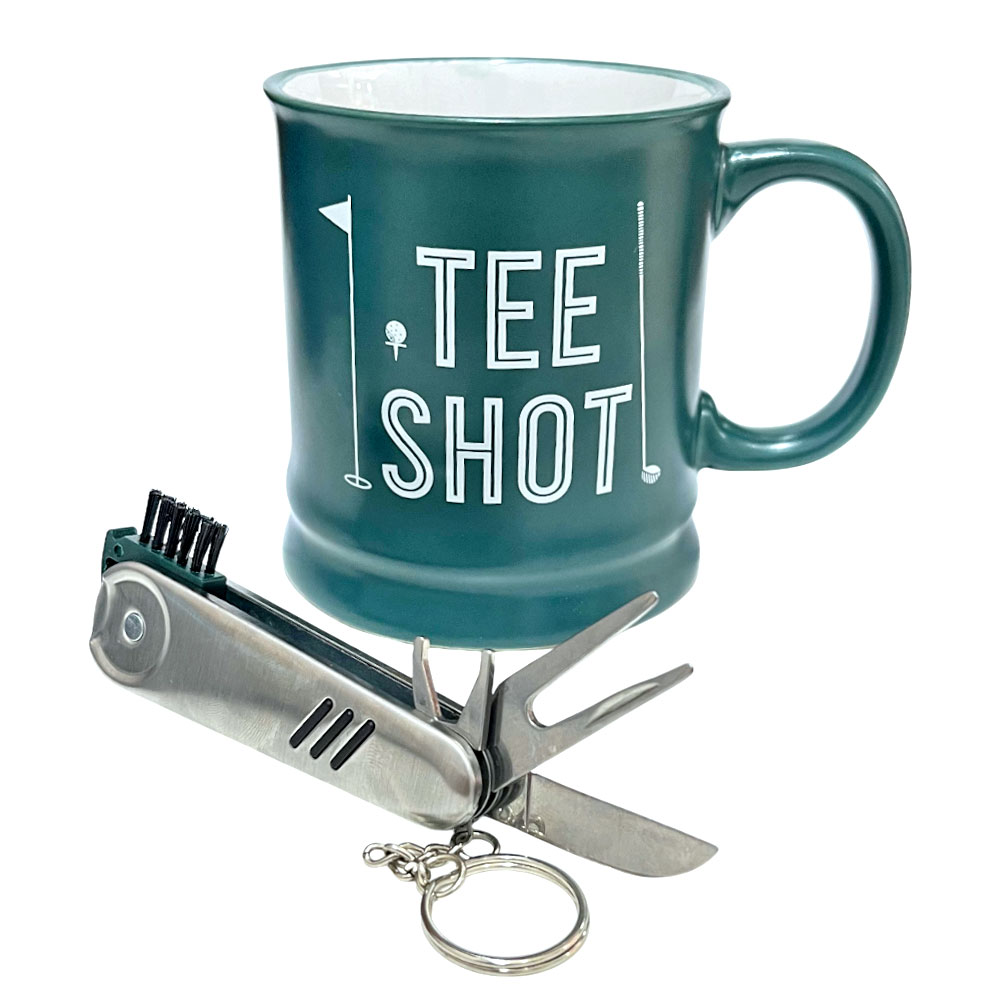 Taza de Cerámica Home Elegance Con Accesorios - Verde