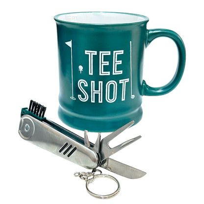 Taza de Cerámica Home Elegance Con Accesorios - Verde