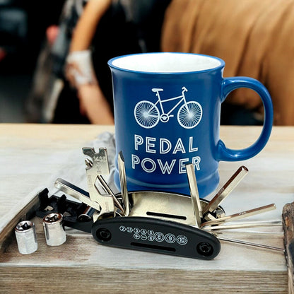 Taza de Cerámica Home Elegance Con Accesorios - Azul