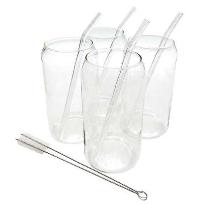 Vasos de Vidrio Zadie Gibson / Set de 4 Piezas / 18 oz
