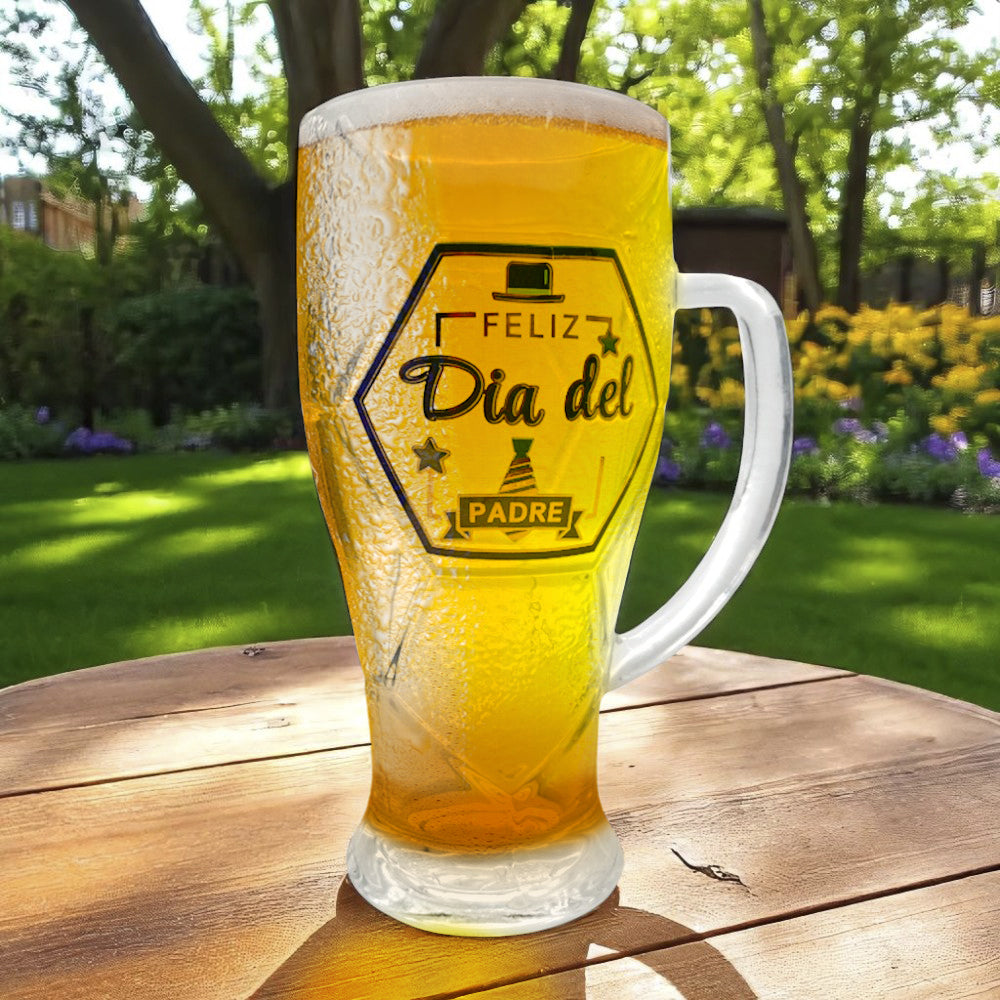 Vaso Cervecera de Vidrio Beneli Home Para Papá – Con Caja de Regalo