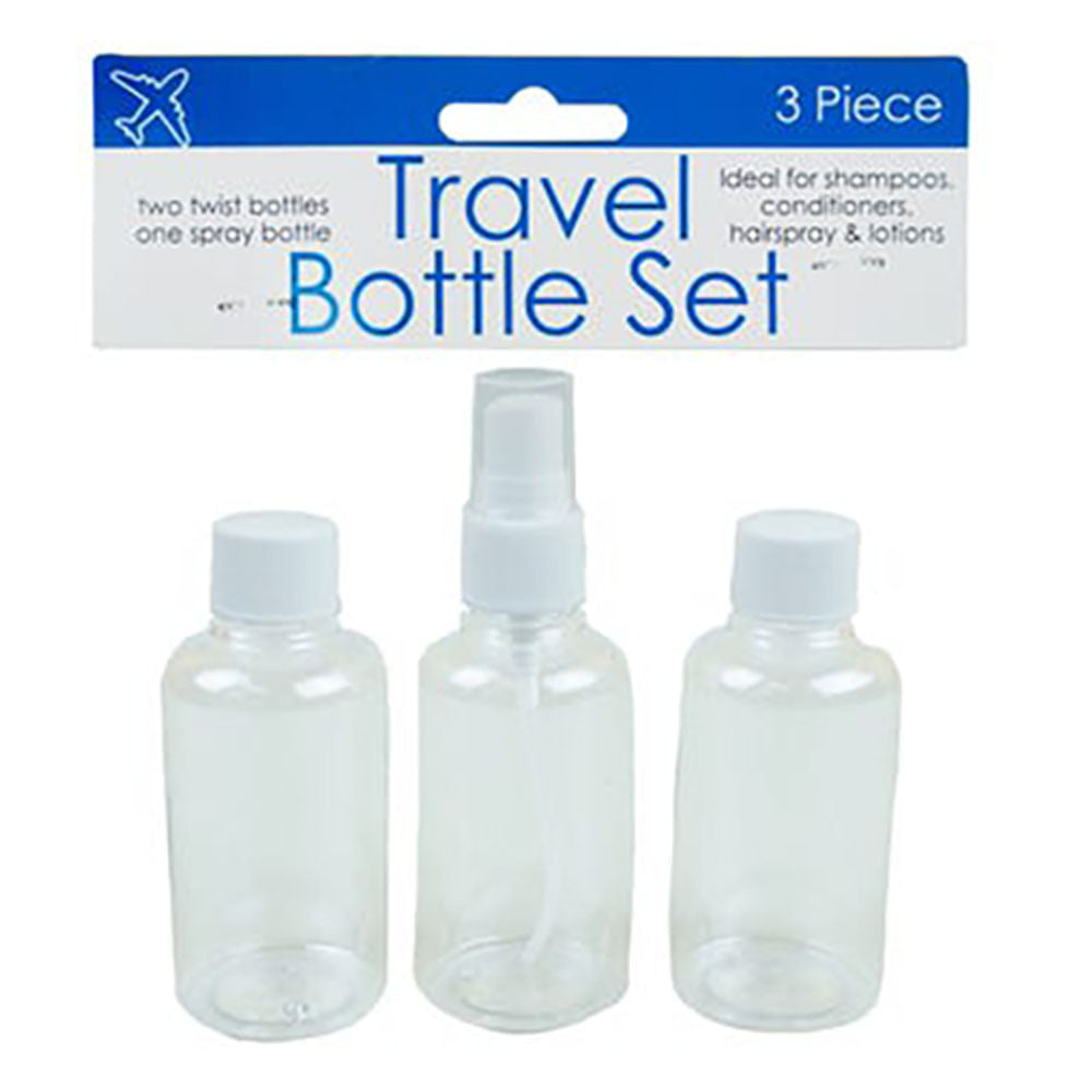 Botellas de Plástico Set de 3 Piezas