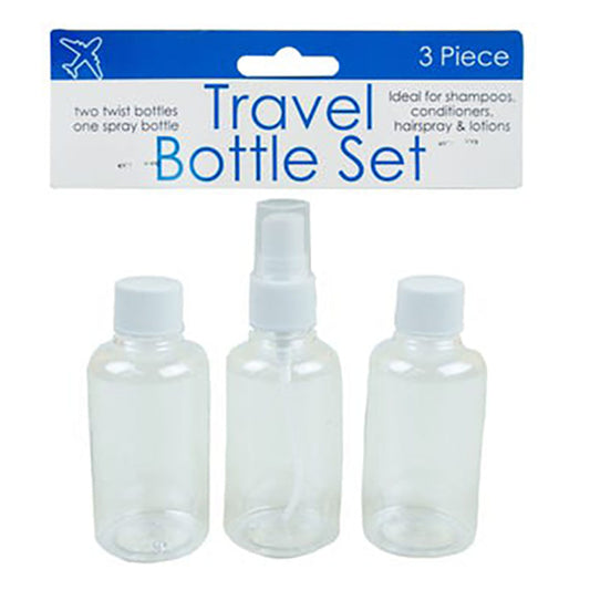 Botellas de Plástico Set de 3 Piezas