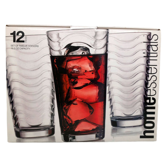 Vasos Cristar de Vidrio de 12 Piezas