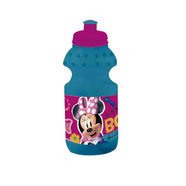 Botella Plástica Con Tapa Minnie 350 ml