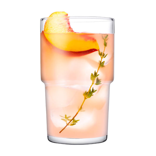 Vasos Pasabahce Long Hill de Vidrio 14 oz 6 Piezas