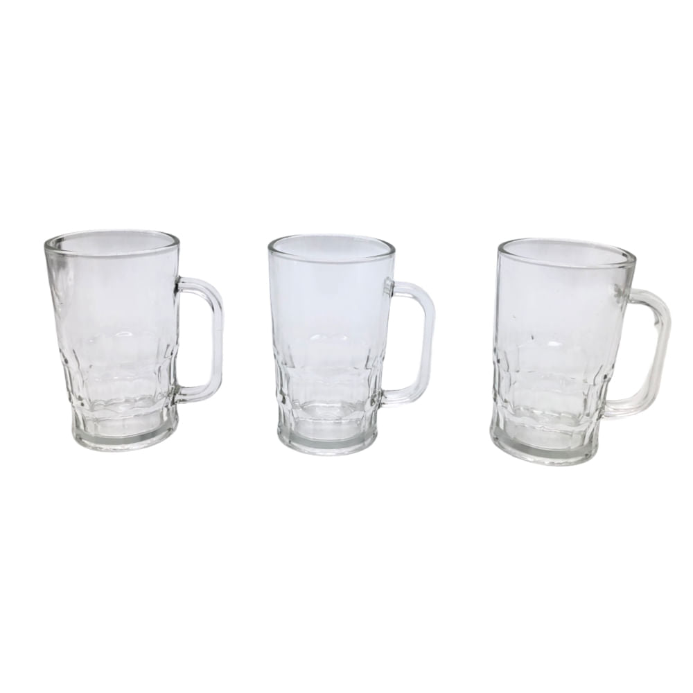 Vasos de Vidrio Homestar 8 oz 3 Piezas