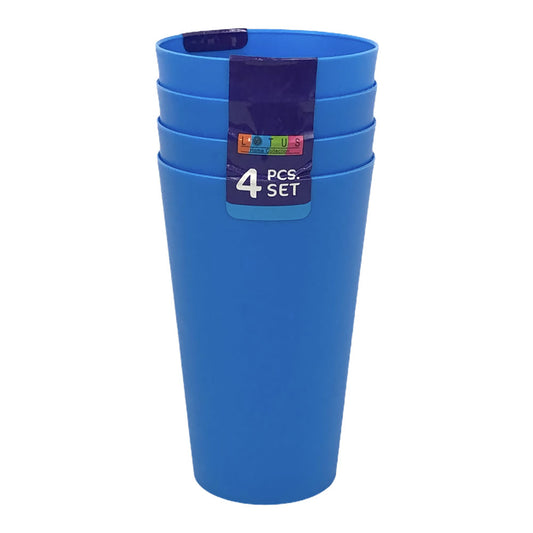 Vasos Plastico Lotus 4 Piezas - Surtido