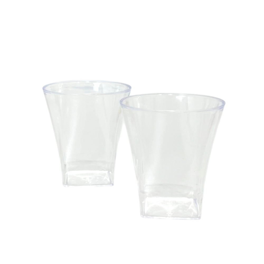 Vasos Plásticos Cuadrado / Lillian / 2 oz / 20 Piezas