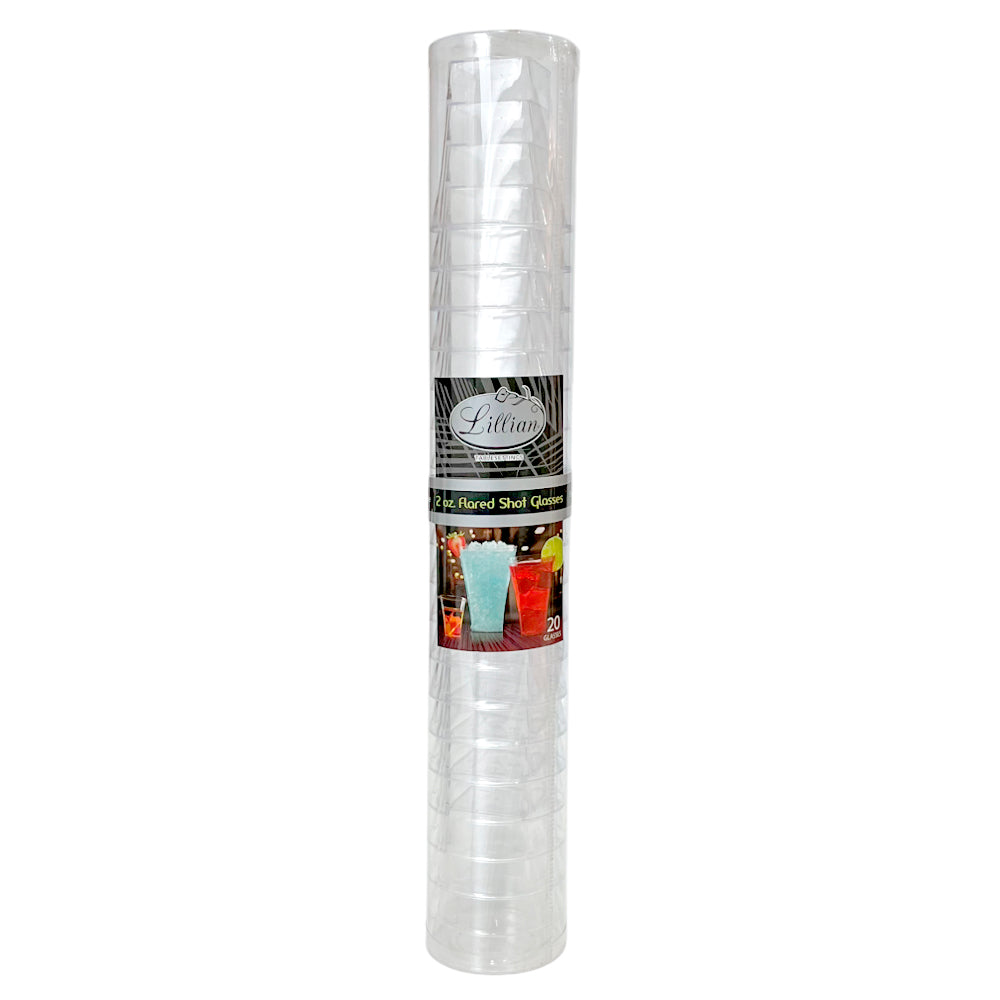 Vasos Plásticos Cuadrado / Lillian / 2 oz / 20 Piezas