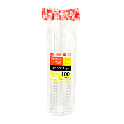 Set de 100 vasos shot desechables Lillian de 1 oz.