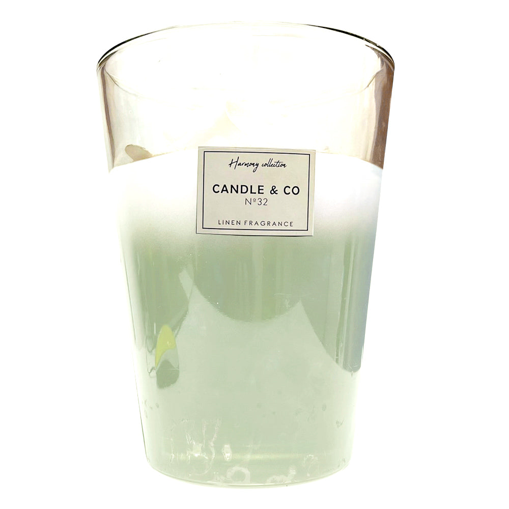 Vela Aromática - Home Deco Factory - Grey Vaso de Vidrio - 23 cm