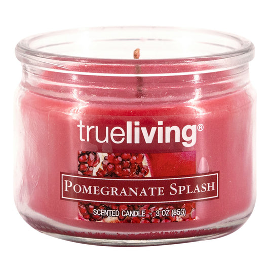 Vela Aromática Trueliving Pomagranate Splash de 3 oz