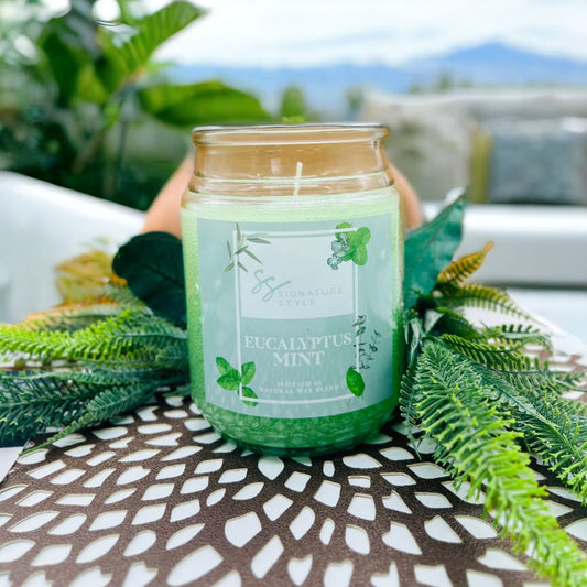 Vela Aromática JC Sales Eucalipto 18 Oz