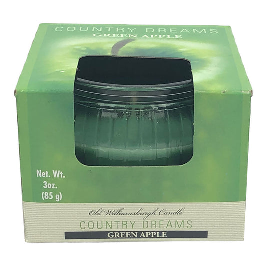 Vela Aromatica Old Williamsburgh Green Apple 3 oz - Verde claro