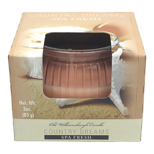 Vela Decorativa Old Williamsburgh Spa Fresh 3 oz - Trigo