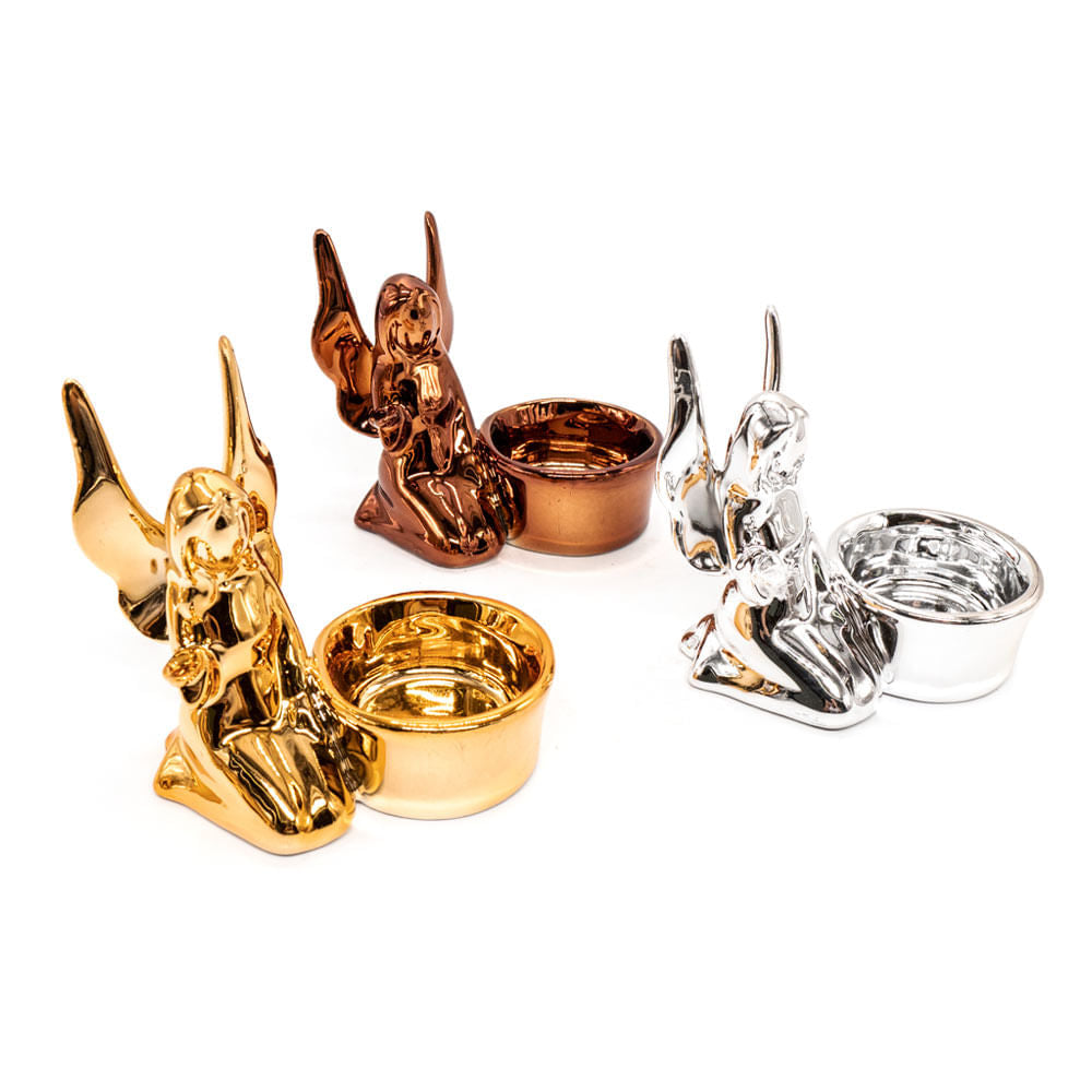 Porta vela de Cerámica Four Seasons 3"