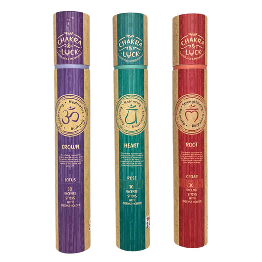 Incienso Chakra & Luck 30 Piezas - Surtido