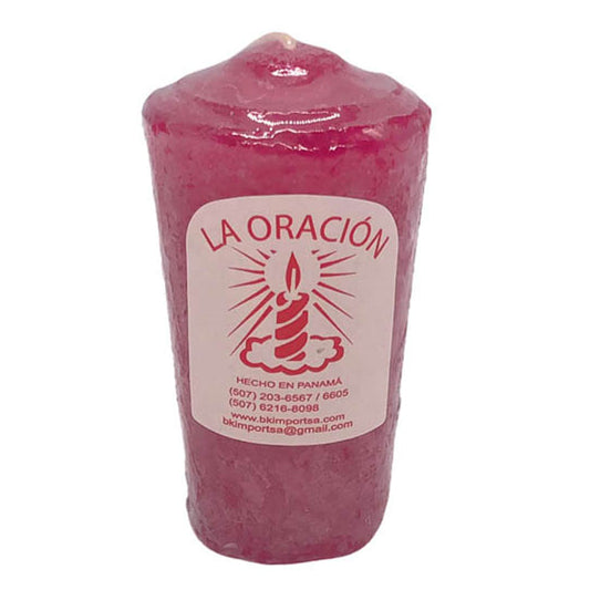 Vela 50 La Oración Rosado 3.5"
