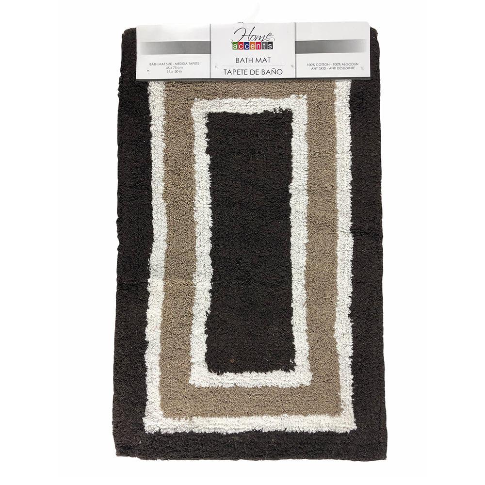 Alfombra de Baño Home Accents 45 cm x 75 cm - Chocolate