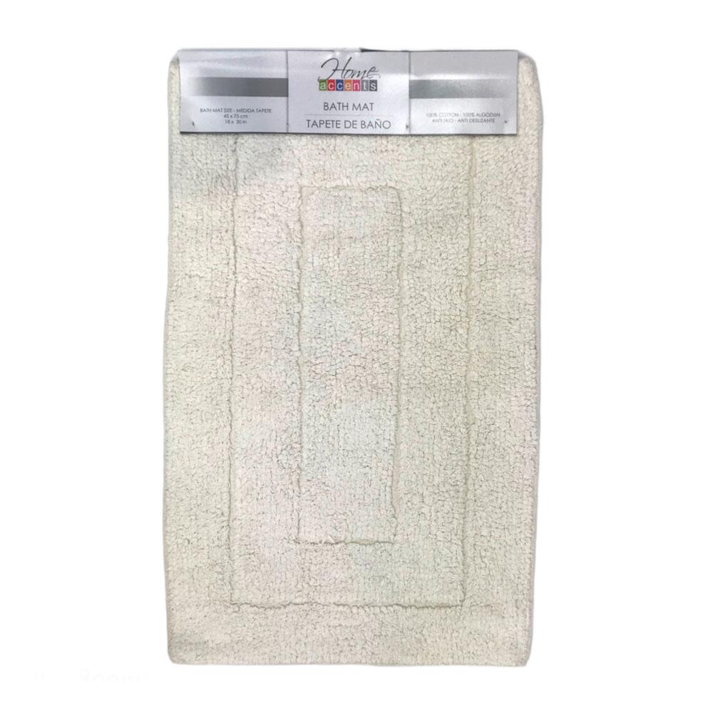 Alfombra Para Baño Home Accents 18" x 30" - Blanco