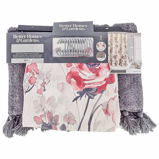 Alfombra Para Baño Victoria Classics Con Cortina de 14 Piezas