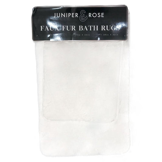 Alfombra Para Baño Estex Bristol de 2 Piezas - Blanco