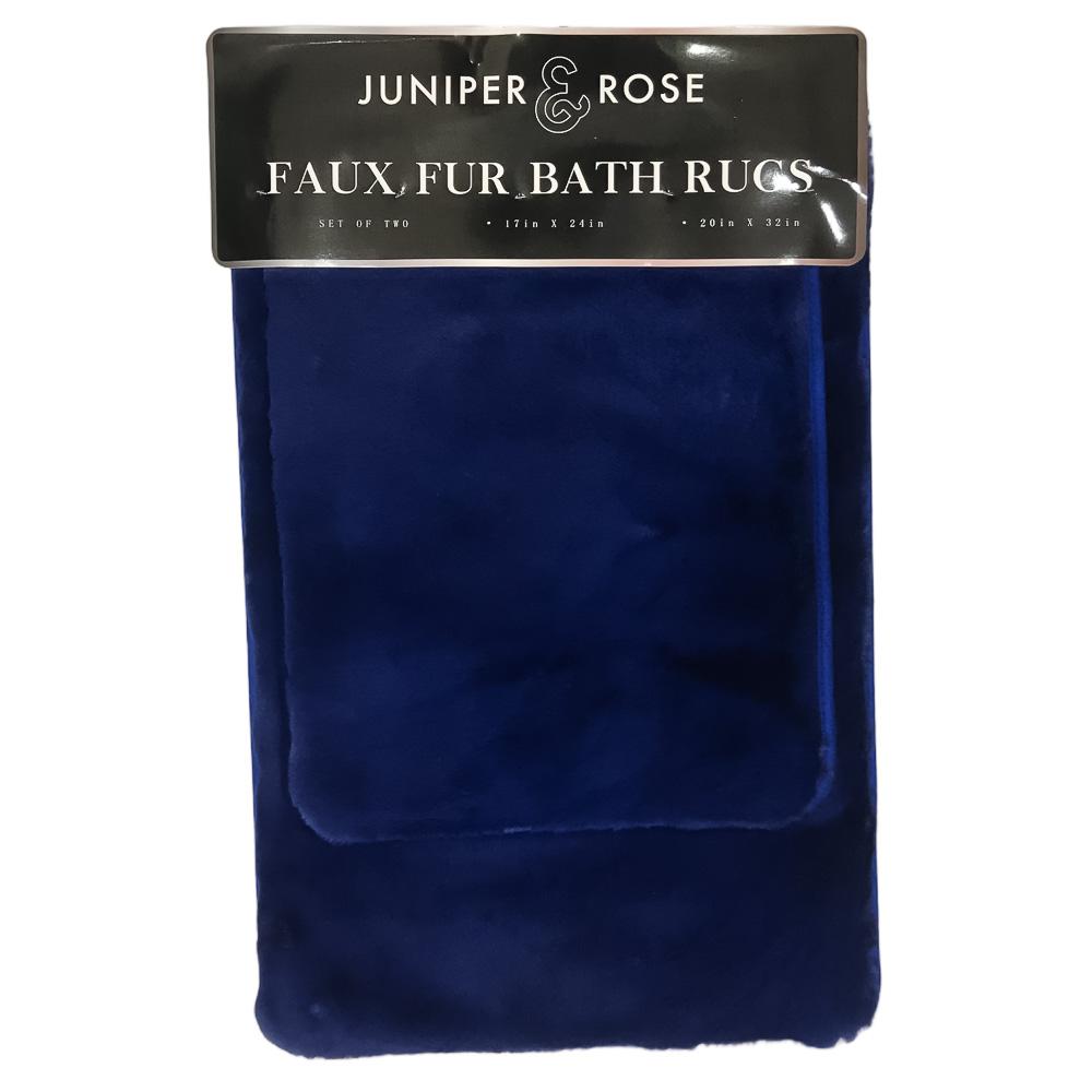 Alfombra Para Baño Estex Bristol de 2 Piezas - Azul Marino