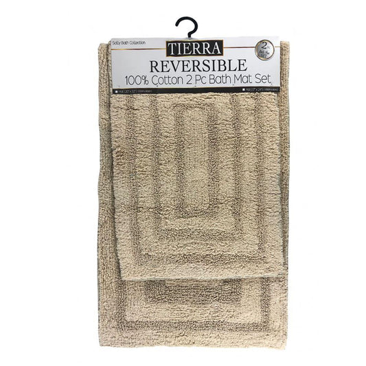 Alfombra Para Baño Sally Textile Tierra 2 Piezas - Amarillo Claro