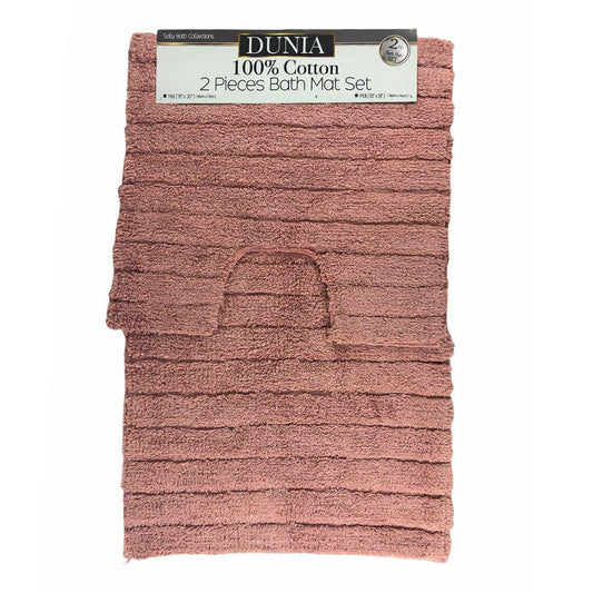 Alfombra Para Baño Sally Textile Dunia 2 Piezas - Surtido